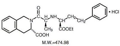 image of Quinapril Hcl chemical structure - Quinapril Hcl chemical structure